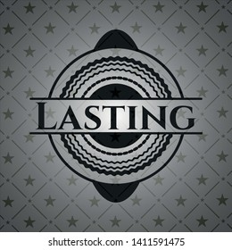 Lasting black emblem. Vector Illustration. Detailed.