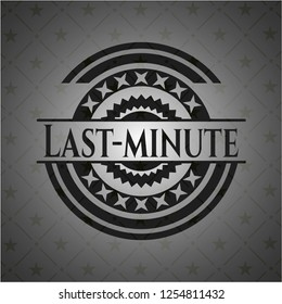 Last-minute realistic black emblem