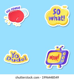 lat Printable Sticker Vectors Pack