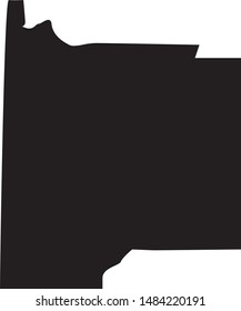Latah county map in state of Idaho
