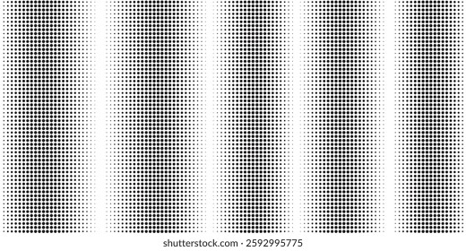 Latar belakang dengan tekstur titik monokrom. Latar belakang dengan titik hitam - titik vektor stok titik latar belakang dasar