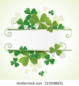latar belakang st. patrick day. vektor ilustrasi