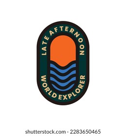 late afternoon logo design vintage