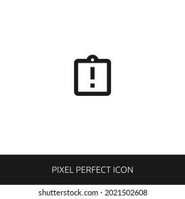 Late assignment Pixel Perfect Icon for Web, App, Presentation. editable outline style. simple icon vector eps 10