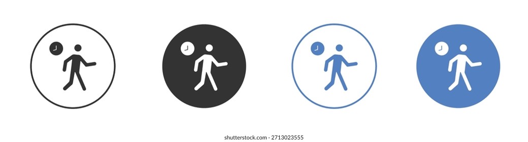 Vector minimalista simple de iconos tardíos EPS