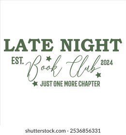 LATE NIGHT BOOK CLUB  BOOK T-SHIRT DESIGN