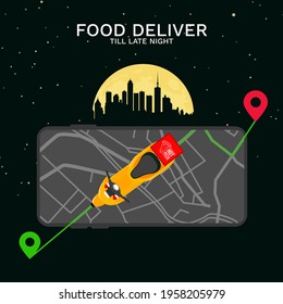 Late night food deliver app