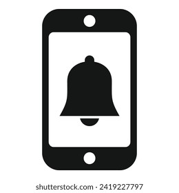 Late work alarm phone icon simple vector. Care business online. Change dates