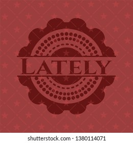 Lately realistic red emblem
