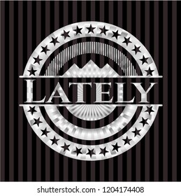 Lately silvery emblem or badge