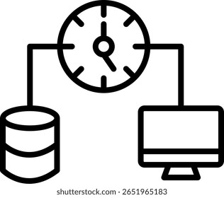 Latency Line Icon Vector Design
