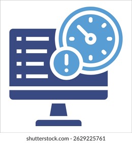 Latency Monitor Icon Element For Design