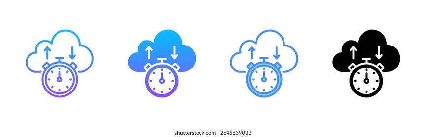 Latency Multi Style Icon Set