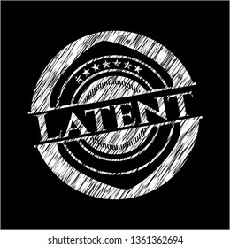 Latent on chalkboard