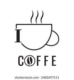 I LATER COFFE LOGO WITH BLACK AND WHITE VERSION