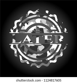 Later on grey camo texture