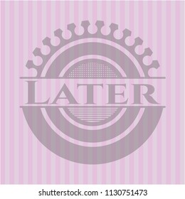 Later pink emblem