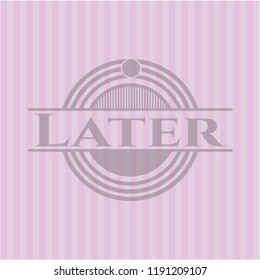 Later realistic pink emblem