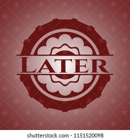 Later realistic red emblem