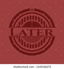Later red emblem. Retro