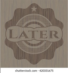 Later retro wooden emblem