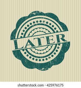 Later rubber seal