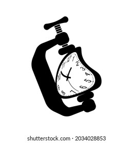 later time icon on white background