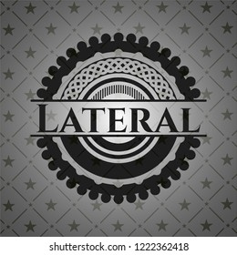 Lateral black emblem