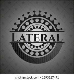 Lateral black emblem. Vintage. Vector Illustration. Detailed.