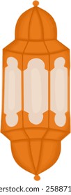 Latern Orange. Ramadhan Latern element. Ramadan lantern design icon