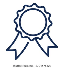 La última adición a su colección es un ícono que representa la Garantía de Calidad o el Reconocimiento Oficial. Cuenta con un sello de cinta clásico (roseta), que simboliza la excelencia, altos estándares, servicios galardonados o una garantía formal de calidad.