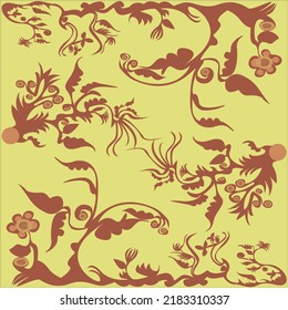 The latest beautiful classic batik pattern
