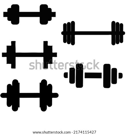 the latest black barbell icon