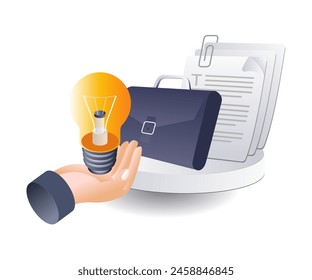 Latest business ideas infographics, flat isometric 3D illustrations