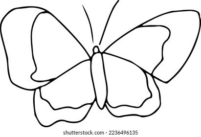 Latest butterfly hand drawn design