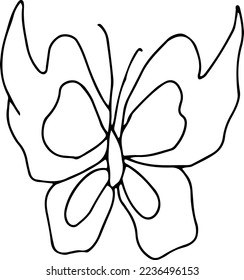 Latest butterfly hand drawn design