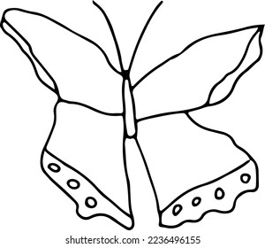 Latest butterfly hand drawn design