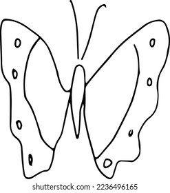 Latest butterfly hand drawn design