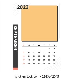 latest calendar vector september 2023
