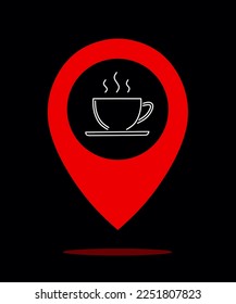latest coffee location design vector