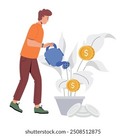 Latest Collection of Crowdfunding Flat Illustrations 

