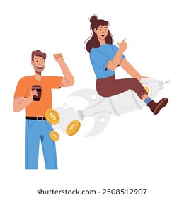Última Colección de Ilustraciones Planas de Crowdfunding 

