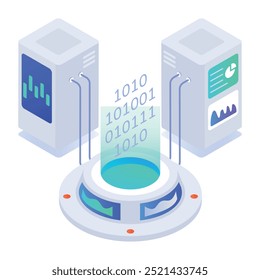 Última coleção de ícones isométricos de engenharia de software 

