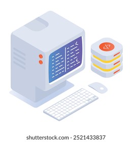 Última Colección de Iconos Isométricos de Ingeniería de Software 

