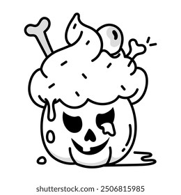 Latest Collection of Spooky Day Doodle Icons  

