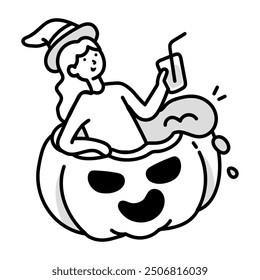 Latest Collection of Spooky Day Doodle Icons  

