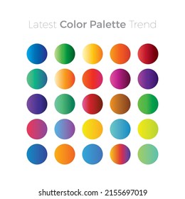 Latest Color Palette Trend vector