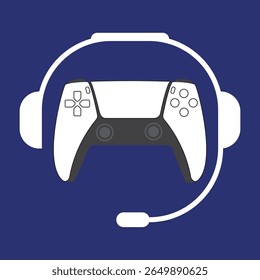 latest console game icon with headphones