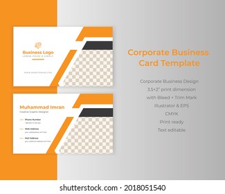 Latest Creative Corporate Professional Business card Template