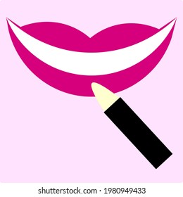 Latest and creative makeup icon of lip tint.